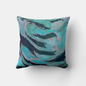 青い笑いマスク クッション (裏面)