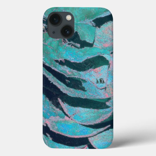 青い笑いマスク Case-Mate iPhoneケース (裏面)