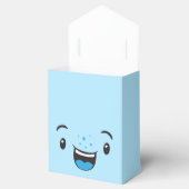 青い笑顔のかわいい顔ギフトボックス フェイバーボックス (オープン)