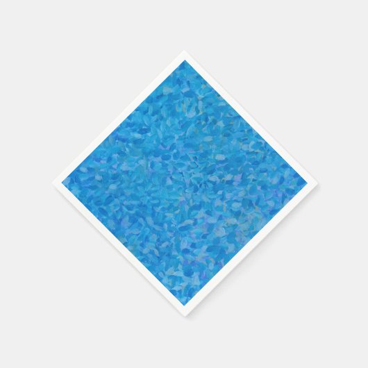 青い筆跡 スタンダードカクテルナプキン (角)