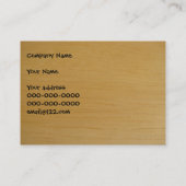 青い粘着性があるヨガマット及び木床 名刺 (裏面)