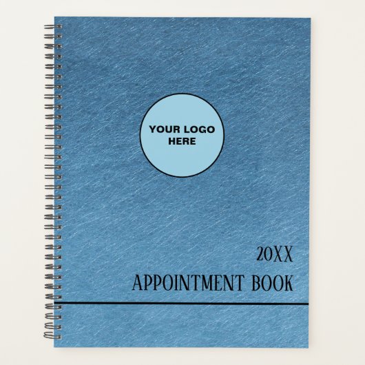 青い紙テクスチャ プランナー手帳 (正面)