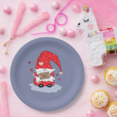 青い紙プレートと格言、赤い服 ペーパープレート (パーティー)