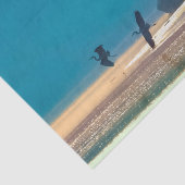 青い素晴らしアオサギが飛行する – ティール（緑がかった色） 薄葉紙 (詳細)