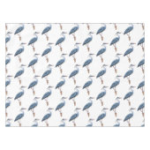 青い素晴らしヘロン漫画イラストレーション テーブルクロス (正面(横))