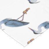 青い素晴らしヘロン漫画イラストレーション テーブルクロス (アングル)