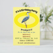 青い素晴らしヘロン漫画イラストレーション 招待状 (スタンド正面)