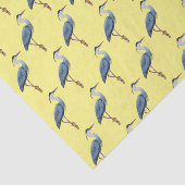 青い素晴らしヘロン漫画イラストレーション 薄葉紙 (詳細)