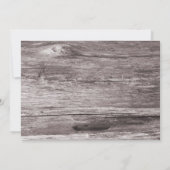 青い素朴あじさいメイソンjarウッド日付を保存 セーブザデート (裏面)