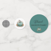 青い素朴かぼちゃの水彩表紙吹雪 コンフェッティ (正面)