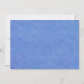 青い素朴アジサイ水彩RSVPカード 招待状 (裏面)