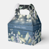 青い素朴木の弦が葉の結婚光 フェイバーボックス (裏面サイド)