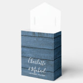 青い素朴木の弦のライトメイスンジャー結婚ズ フェイバーボックス (オープン)