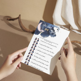 青い素朴赤ん坊シャワー誰が言った？ママかパパか？