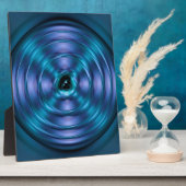 青い紡ぎ原子 フォトプラーク (側面)