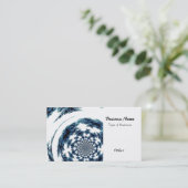 青い紡ぎ糸 名刺 (スタンド正面)