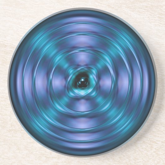 青い紡績原子 コースター (正面)