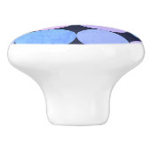 青い紫とピンクの円 セラミックノブ (側面)