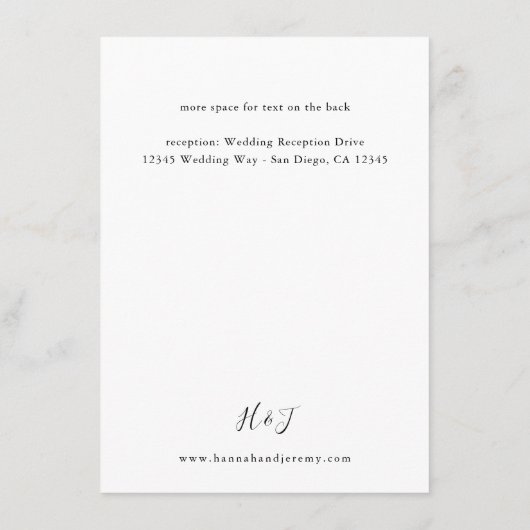 青い紫と黄のフローラ詳細エンクロージャカード エンクロージャーカード (裏面)