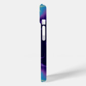 青い紫の白い光の波 Case-Mate iPhoneケース (裏面 / 左)