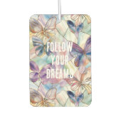 青い紫の蝶 カーエアーフレッシュナー (正面)