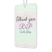 青い紫グラデーションのグリッター感謝していが輝く カーエアーフレッシュナー (左)