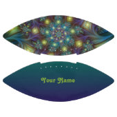 青い紫モダンのフラクタルアート名 アメリカンフットボール (パネル)