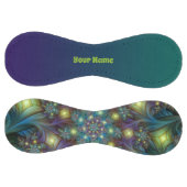 青い紫モダンのフラクタルアート名 ソフトボール (パネル)