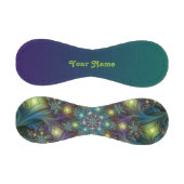 青い紫モダンのフラクタルアート名 野球ボール (パネル)