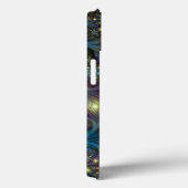 青い紫モダンのフラクタルアート名 Case-Mate iPhoneケース (裏面 / 右)