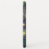 青い紫モダンのフラクタルアート名 Case-Mate iPhoneケース (裏面/左)