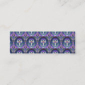 青い紫色のハートの中心が付いているTyeの染料の十字 スキニー名刺 (裏面)