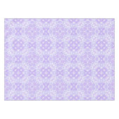 青い紫色の庭の花柄のテーブルクロス テーブルクロス (正面(横))