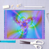 青い紫色の花 薄葉紙 (クラフト)