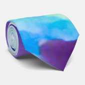 青い紫色色の洗浄-水 ネクタイ (ロール)