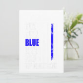 青い細い線の警察が贈り物用に青い旗を返す シーズンカード (スタンド正面)