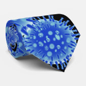 青い細菌 ネクタイ (ロール)