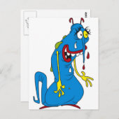 青い細菌 ポストカード (正面/裏面)