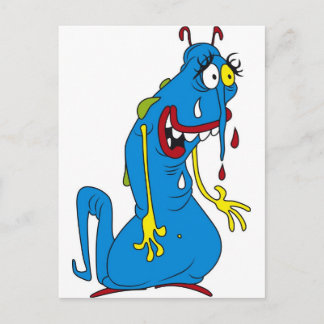 青い細菌 ポストカード