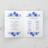 青い結婚アネモネの花ウォーターカラーアート プログラム (内部)