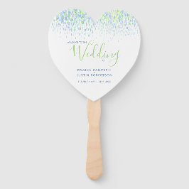 青い結婚カニの水の色のモダンプログラム ハンドファン