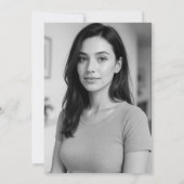 青い結婚式前のお茶会の招待状 ハイドランジア 招待状 (裏面)