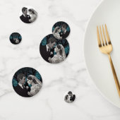 青い結婚生命の木の上の美しい夫婦 コンフェッティ (グループ)