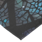 青い結婚生命の木の上の美しい夫婦 テーブルクロス (アングル)