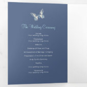 青い結婚蝶の再生プログラムシェード 三つ折りプログラム (内部最初)