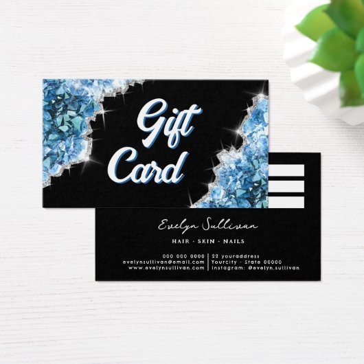 青い結晶ギフトカード (デスク)