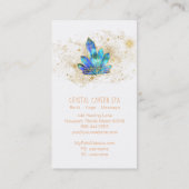 *~*青い結晶宇宙金ゴールドグリッター星 名刺 (裏面)