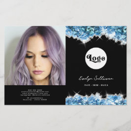 青い結晶2折パンフレット