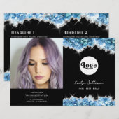 青い結晶2折パンフレット (正面/裏面)