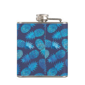 青い絞り染めのパイナップル フラスク (裏面)